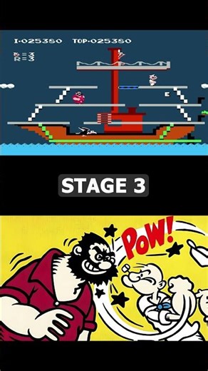 Popeye (NES) Stage 3