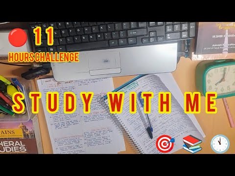 🔴11 hours study with me live l deepwork l be focus l be productive l no sound - no distractions ✨