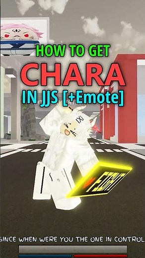 HOW TO GET CHARA IN JJS 🫡 #roblox #jujutsushenanigans #jumpshowdown