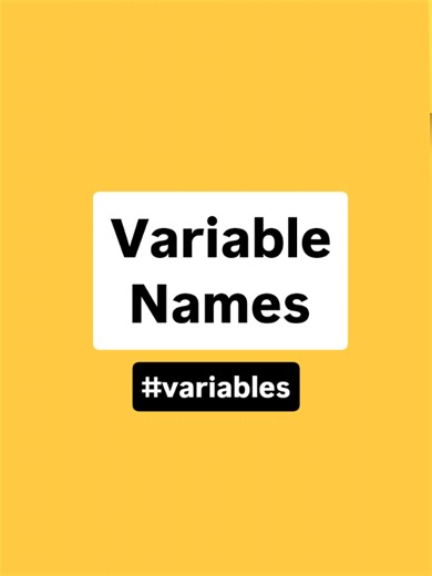 variable name 🤫🤫(variable) #python #coding #challenge