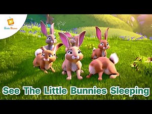 See the little bunnies sleeping| Nursery Rhymes & Kids Songs | Kiddie Rhymes