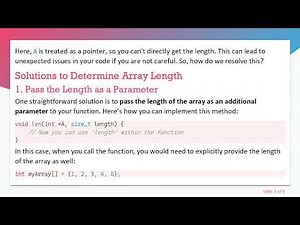 Understanding Array Lengths In C+ + : How to Access the Length of an Array through Pointers