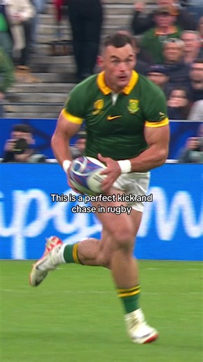 Perfect Rugby Kick and Chase