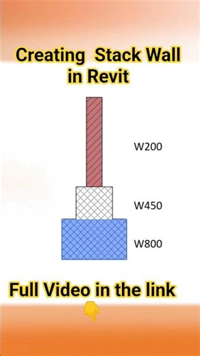 Creating Stack Wall in Revit #revit #curtainwall #revitarchitecture #bim #architecture #aec