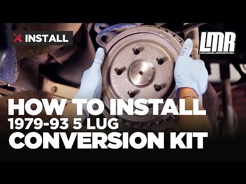 Fox Body Mustang 5 Lug Conversion Kit Install (Five Lug Swap)