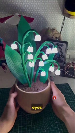 DIY Glowing Lily of the Valley! 💡🌱 #shorts #diycrafts