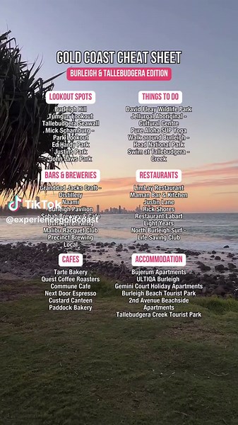 Burleigh & Tallebudgera Cheat Sheet - Top Eats & Things to Do in Gold Coast