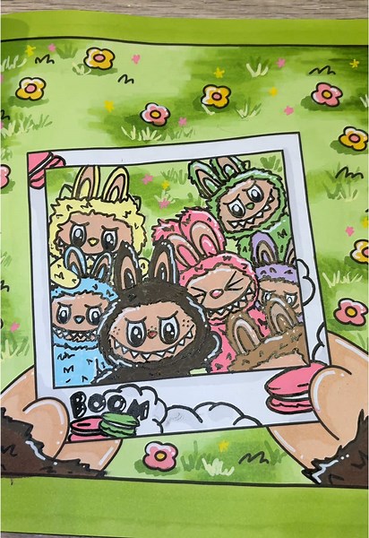 Labubu's Macaron-Inspired Coloring Adventure