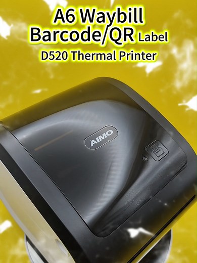 A6 Waybill Thermal Printer with Barcode/QR Label