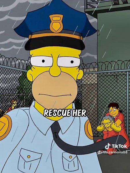 Marge got arrested because of bart #thesimpsons | the simpson