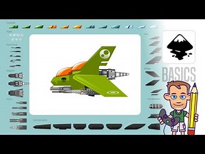 Inkscape Tutorial - SpaceShip Construction Kit - Working with pre-made parts to assemble Space Ships