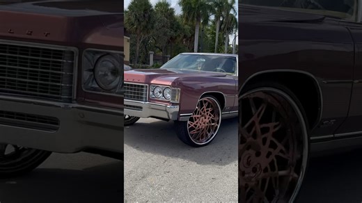 71 Chevy Donk on Rosegold 26’s Forgios