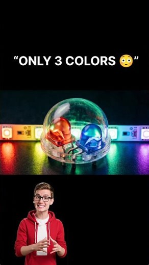 How One Light Makes Millions of Colors 😳🌈 | RGB Explained#shorts#rgb#led#electro#science#viralshorts