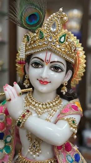 Beautiful Krishna Idol in Mathura! 🙏✨ | Shri Krishna Shrangaar Kendra #mathura