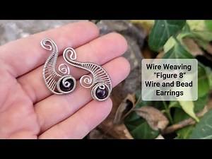 Wire Weaving with Bead Earrings