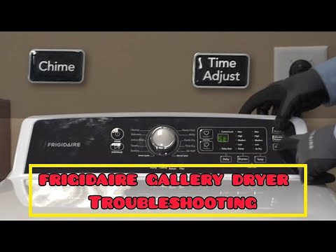 frigidaire gallery dryer repair - Test mode and Troubleshooting