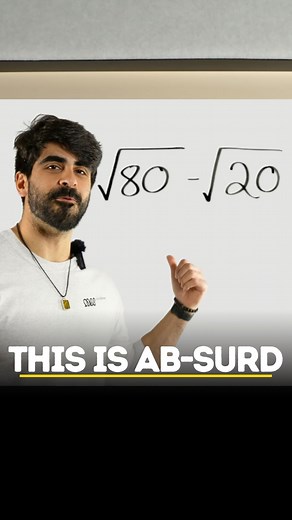 388K views · 9.3K reactions | Look At This Ab-surd Maths 勞 #Maths #Surds #mathschallenge #MathSkills #mathstutor #myedspace #neildoesmaths | Neil Does Maths | Facebook