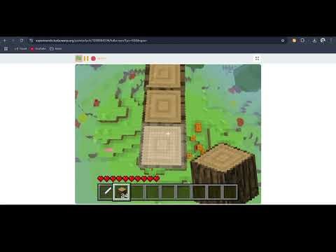 Speed Bridging in Turbowarp Minecraft