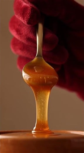 Watch The Final Caramel Drop 🍮 #caramel #melting #shorts