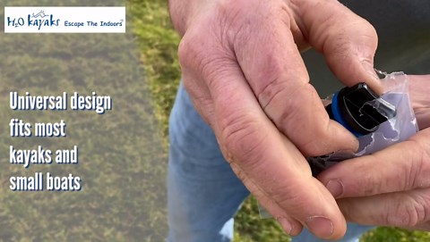 H2o Kayaks Quality Kayak/Boat Drain Plug Pack of Two use with 3/4 inch Hole Please See Image for Size