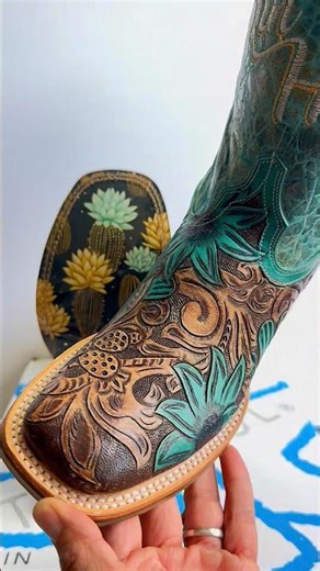 Tin Haul Cactus Flower Boots. #westernboots #boots #cowboyboots #tinhaulboots #western