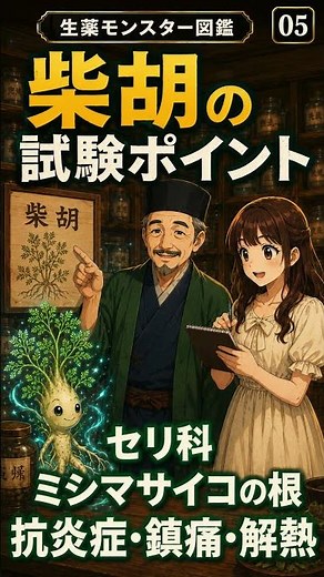 🌿 生薬モンスター図鑑 柴胡（サイコ） #漢方 #歴史 #生薬
