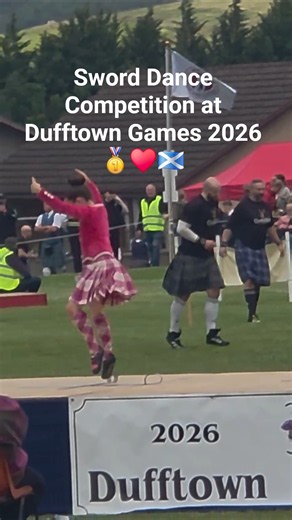 Sword Dance competitions at Dufftown Games 2026 #dufftownhighlandgames #dufftown #sworddance