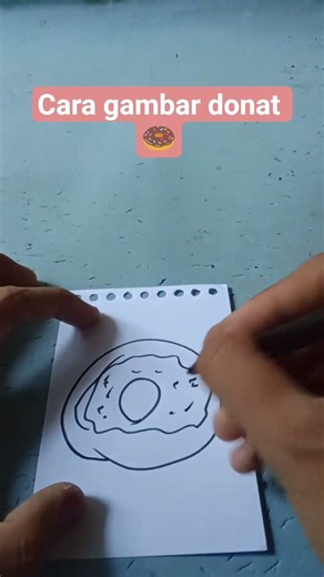 tutorial cara gambar donat 🍩#tutorial #fyp #viral