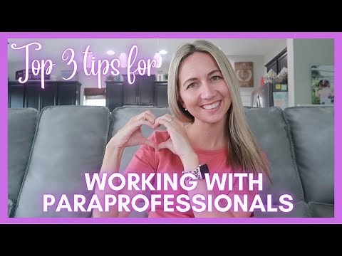 Tips for Working with a Paraprofessional in a Pre-K Classroom