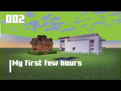 My first few hours practicing building in Minecraft Creator Mode