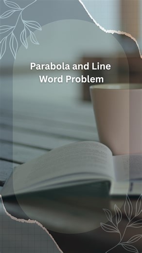 Catherine | Math Tutor | Study Coach on Instagram: "When you’re given: • the parabola’s equation • a line that passes through the origin • and the x-value where the line and parabola intersect… 👉 You can solve anything about that system. SAVE for later 📚 #mathisfun #mathtutor #math #parabola"