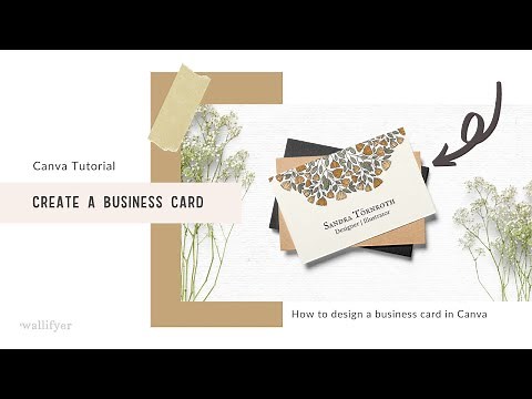 How to design a business card in Canva | Canva tutorial for business owners