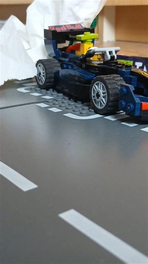 Hadjar Engine blows up 💥 #f1 #lego #stopmotion #isackhadjar #redbullracing