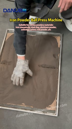 Iron powder briquetting machine. #DANUBE #ironpower #ballpressmachine #briquettemachine #metalpowder #reels #fypchallenge #industry | Charcoal machine production line