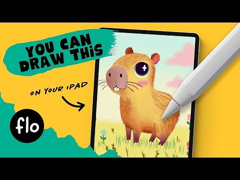 You Can Draw This Cute Capybara in Procreate – Easy Step-by-Step Tutorial