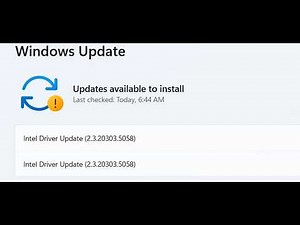 Fix Intel Driver Update Not Installing On Windows 11 PC