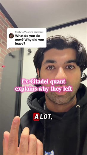 Replying to @Violets Citadel quant researcher entrepreneur explains their career trajectory. Software engineering, machine learning research (& even a previous management consulting internship)