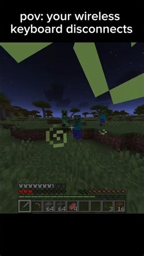 pov: your wireless keyboard disconnects in minecraft