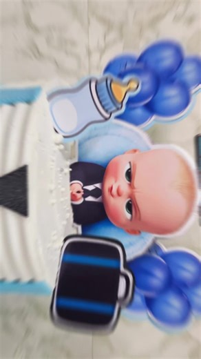 Our ombre Boss Baby cake #bossbabycake
