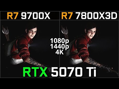 RYZEN 7 9700X vs RYZEN 7 7800X3D | RTX 5070 Ti | Test in 11 Games | 1080p 1440p & 4K