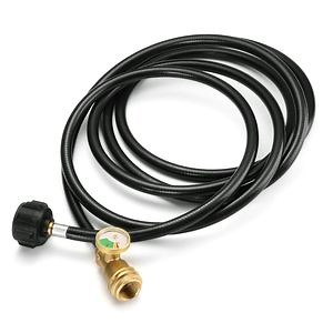 [Hot Item] 6 Feet Propane Tank Extension Hose with Gauge for Propane Appliances