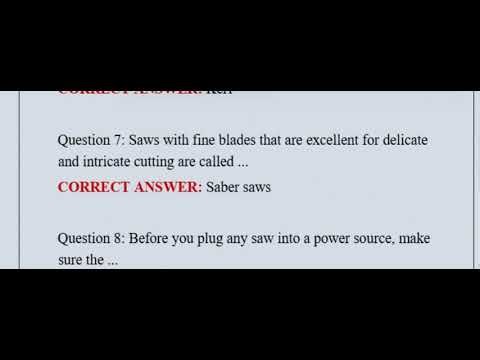 NCCER Module 4 Intro to power tools Questions and Answers with Verified Solutions