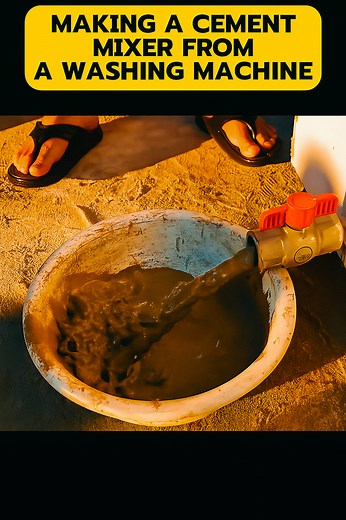 19K views · 188 reactions | Making a cement mixer from a washing machine. #reels #lifehacks #tricks #diy #handmade | No-nonsense Video | Facebook