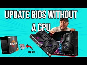 You CAN update your Bios with no CPU | Ryzen 5000 BIOs update