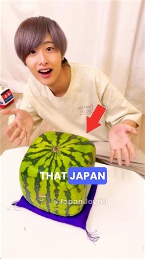Did you know Japan grows square watermelons? 🍉