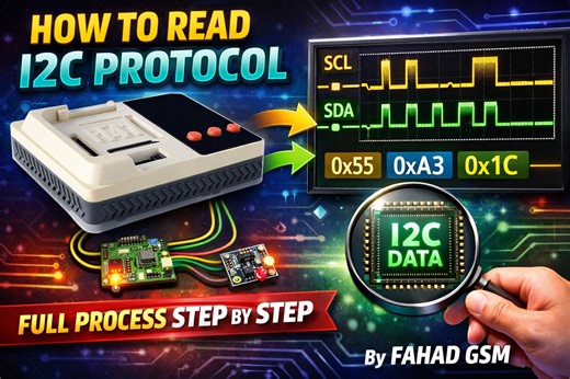 How to Read I2C Protocol with F64 Box | Full Step-by-Step Guide ✅ #I2CProtocol #I2C #F64Box #FAHADGSM #MobileRepair #GSMRepair #HardwareRepair #LogicAnalyzer #SDA #SCL #MobileTechnician #GSMTools #PhoneRepair #RepairTraining #stepbystep flash64 F64 Ultra Box | Fahad Gsm