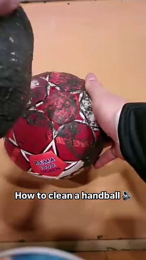 Handball cleaning ASMR is so satisfying. 😌 (🎥 TikTok/handsfree) | NBC Olympics & Paralympics