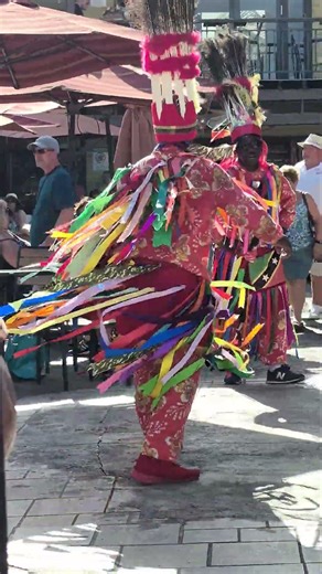 Valon’s Masquerade dancing on Port Zante/ Food Court Area.