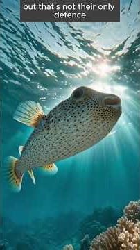 PUFFER FISH: A unique ocean creature known for its ability to inflate its body #ocean #fish #animals
