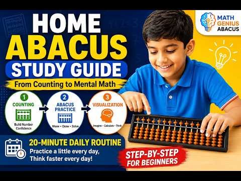 How to Learn Abacus at Home | Beginner Study Guide for Kids | Mental Math